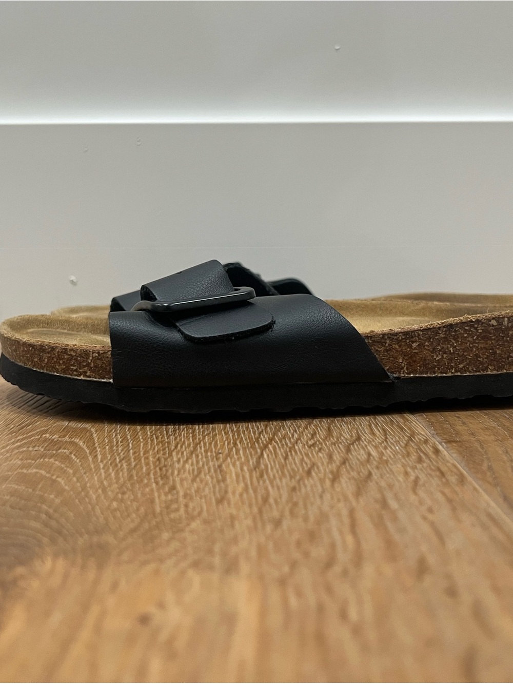 Classic Black Two-Buckle Women's Sandal